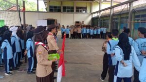 Tiga Penggalang MTsN 2 Tasikmalaya Dilantik Jadi Penggalang Terap