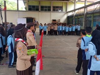 Tiga Penggalang MTsN 2 Tasikmalaya Dilantik Jadi Penggalang Terap