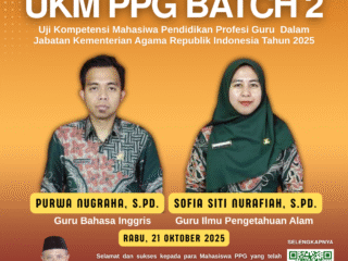 Dua Guru MTsN 2 Tasikmalaya Lulus UKM PPG Batch 2 Tahun 2025