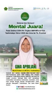Bangga! Gina Apriliani Harumkan Nama MTsN 2 Tasikmalaya, Lolos OSN IPA Tingkat Provinsi